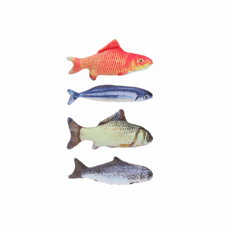 Pet Kattenspeeltje vis 19cm 4ass