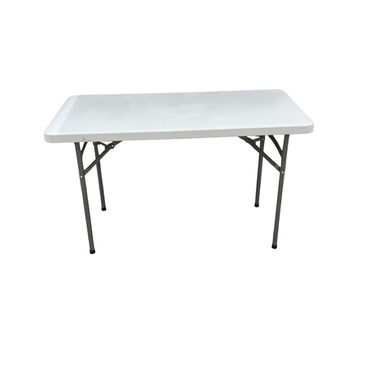 Tafel plooibaar 122x60x74 cm onderstel staal