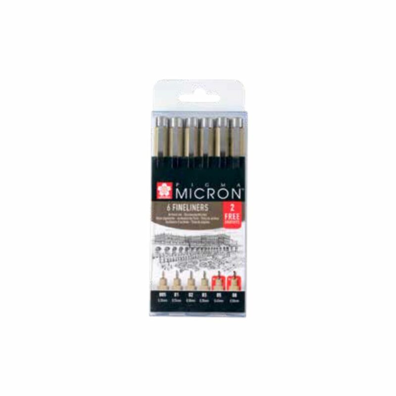 Sakura PIGMA MICRON SET (4+2 gratis)