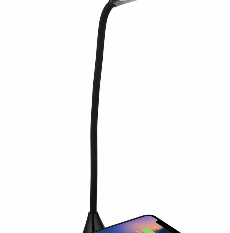 Bureaulamp Grundig LED en draadloze oplader USB 10W