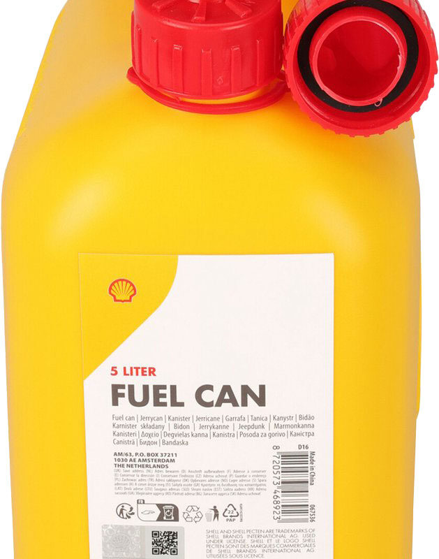 Jerrycan Shell met trechter 5 L