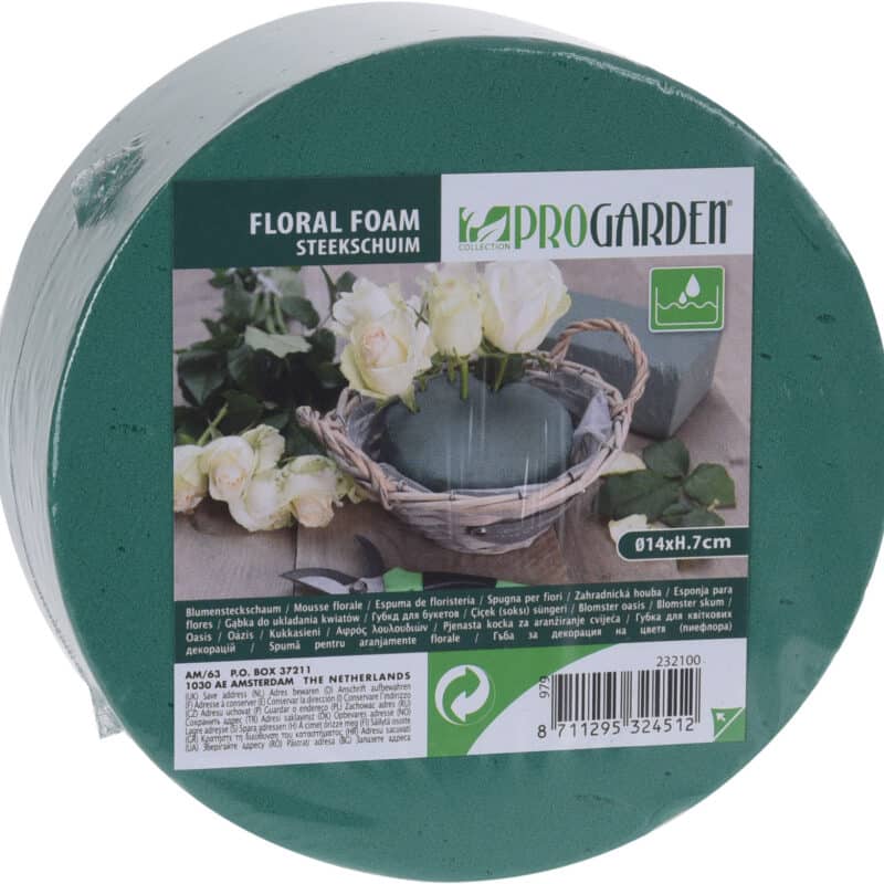 ProGarden steekschuim cylinder ø14xh7 cm