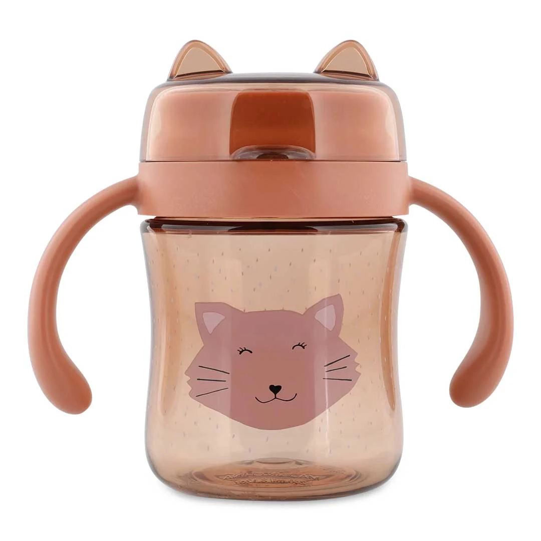 360° drinkbeker met handvatten kat